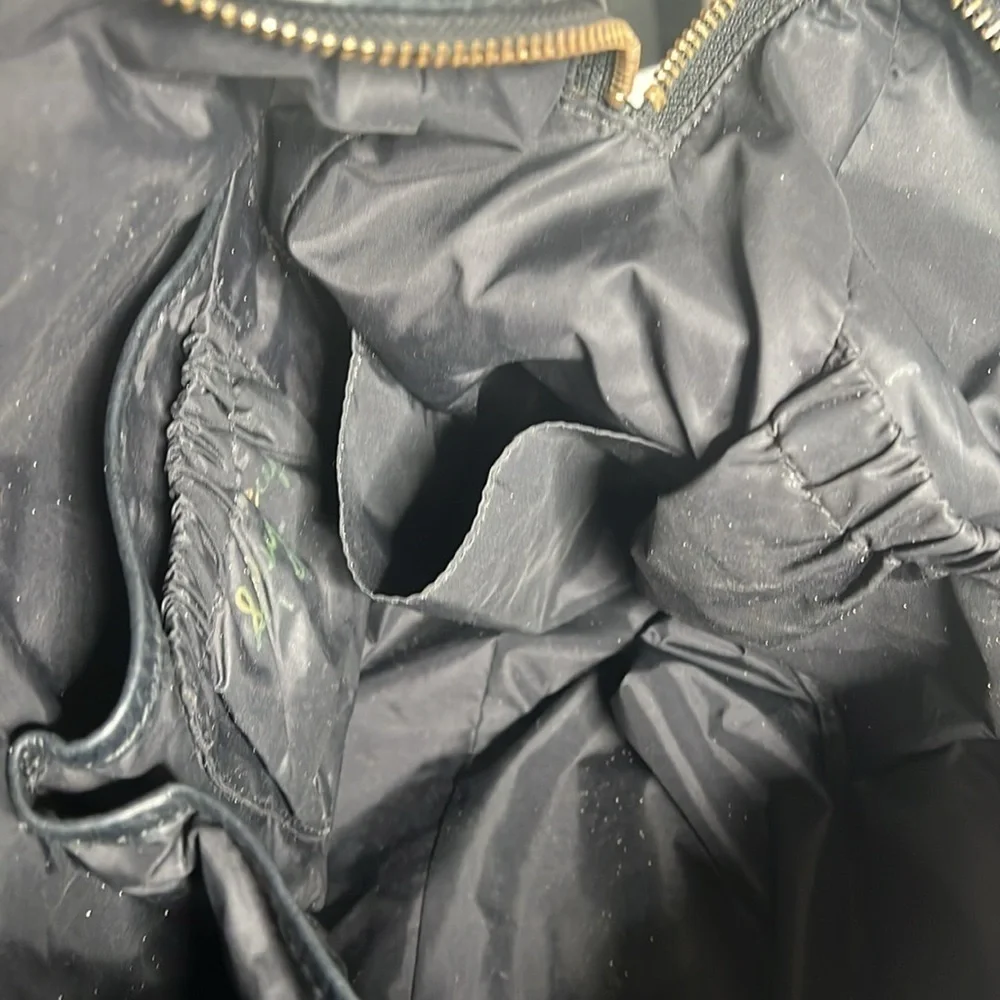 Rebecca Minkoff Knocked Up Diaper Bag Black Nylon & Leather